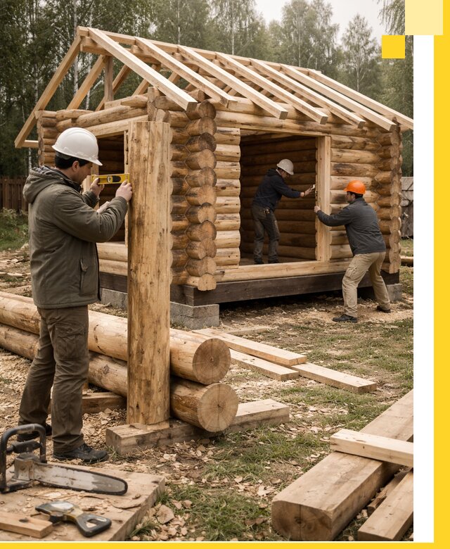 Строительство бань для дачи под ключ в Каспийске с доставкой и монтажом