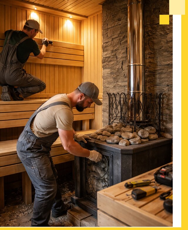 Комплексный дизайн бань, саун и зон отдыха в Каспийске