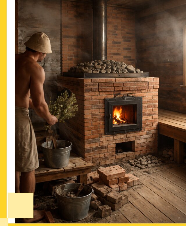 Кирпичные банные печи в Каспийске от 91629 р. | ЭриданКсп