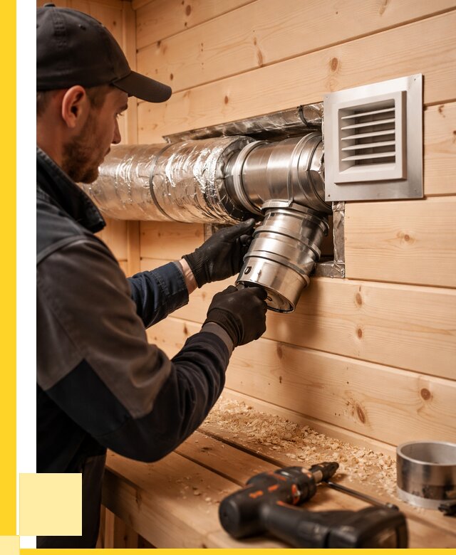 Монтаж вентиляции бани в Каспийске от 12217 р. | ЭриданКсп