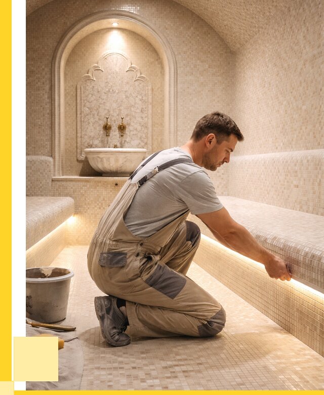 Отделка хамамов под ключ в Каспийске от 5600 р. | ЭриданКсп