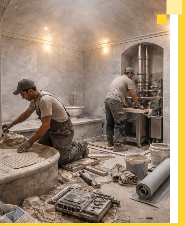 Строительство турецких бань хаммам под ключ в Каспийске