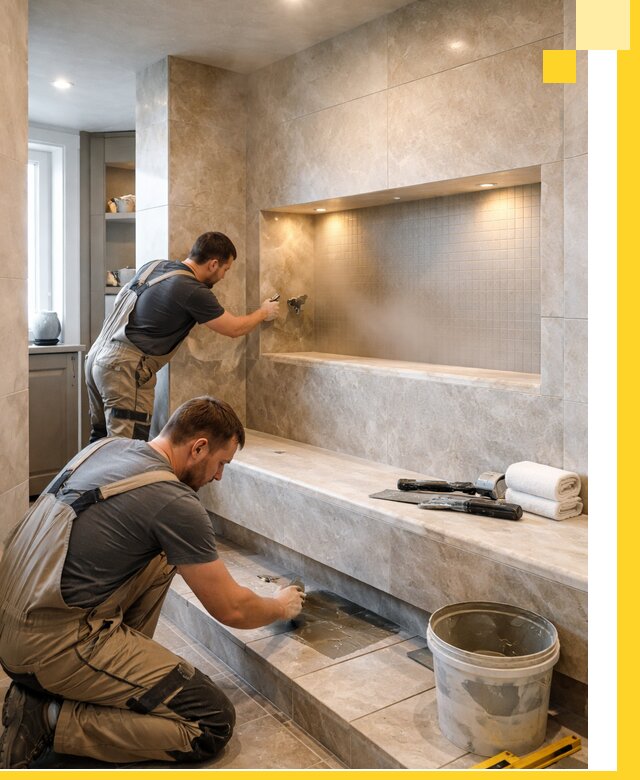 Профессиональное строительство хамама в квартире в Каспийске