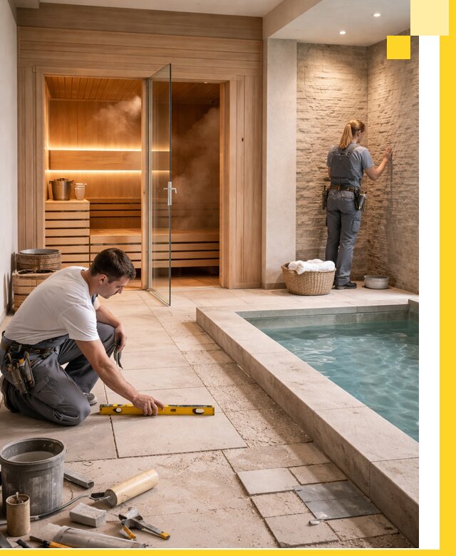 Комплексный дизайн и отделка интерьеров SPA под ключ в Каспийске